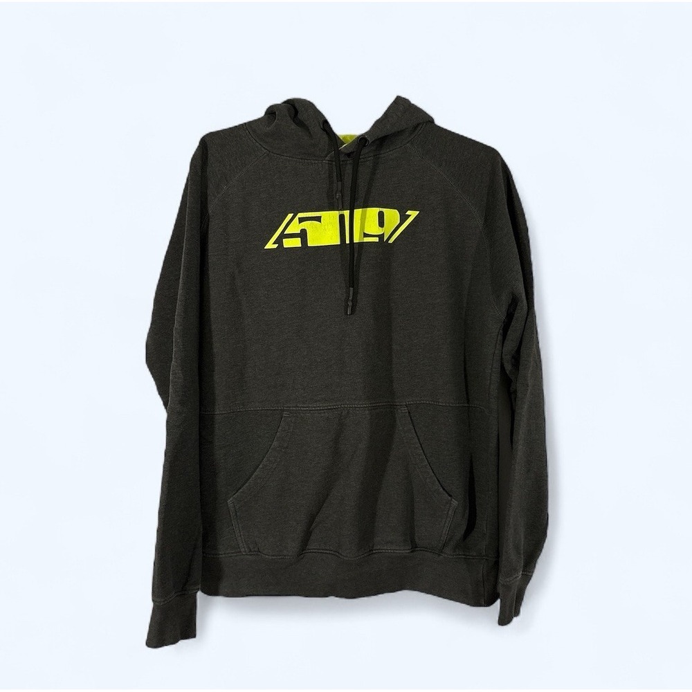 509 Legacy Pullover Hoodie- GRAY YELLOW MENS LARGE PLZ READ